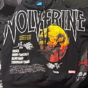 Marvel Wolverine Graphic Hoodie - Black and Yellow